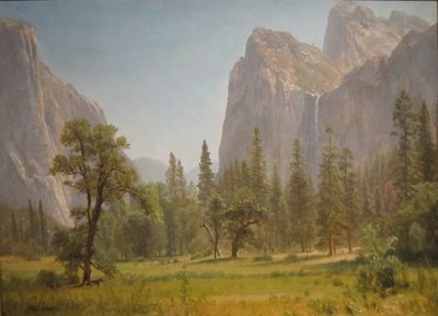 Bridal Veil Falls, Yosemite Valley, Kalifornien av Albert Bierstadt