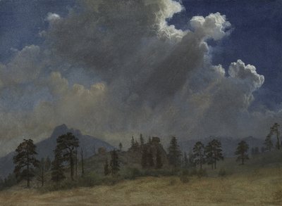 Ädelgranar och stormmoln av Albert Bierstadt