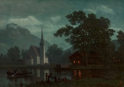 Lucernesjön, Schweiz av Albert Bierstadt