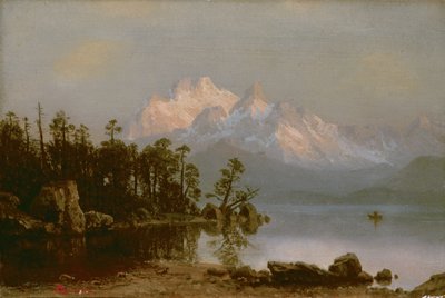 Kanotpaddling av Albert Bierstadt