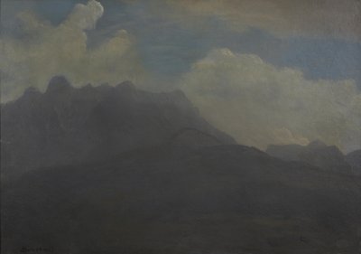 Berg och foten av bergskedjan av Albert Bierstadt