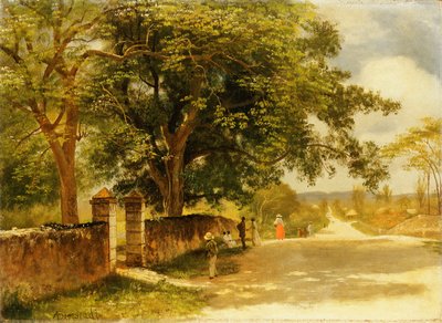 Gata i Nassau, ca 1878 av Albert Bierstadt