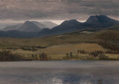 Sundown on the Lake (tros vara Lake Tahoe) av Albert Bierstadt