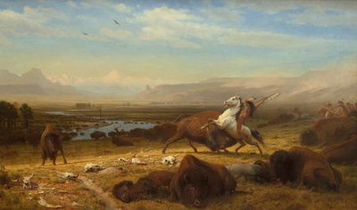 The Last of the Buffalo, ca 1888 av Albert Bierstadt