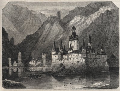 Exteriör vy av Pfalz av Albert Bligny