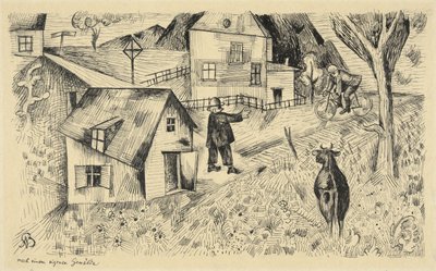 Feierabend (semesterkväll) av Albert Bloch