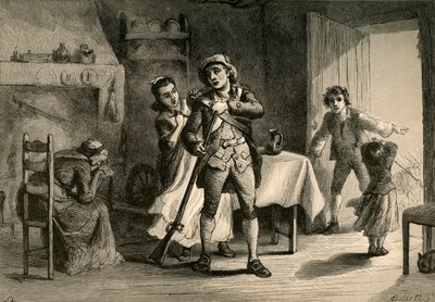 En minut man förbereder sig för krig, 1877. av Albert Bobbett