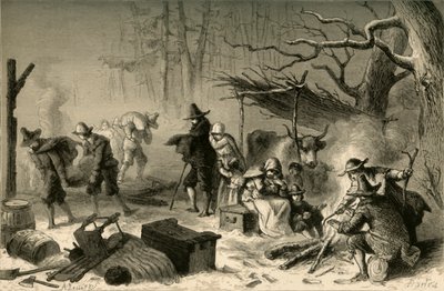 Engelska nybyggare i Amerika, 1877. av Albert Bobbett