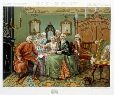 Engelska borgare i deras inre av Albert Charles August Racinet