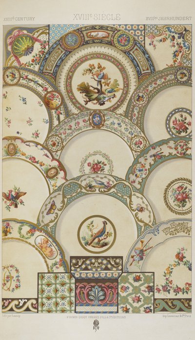 XVIII Century, tallrik 98 från 