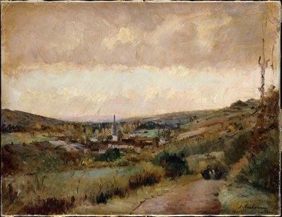 Sista höstdagarna i Hondouville-sur-Iton av Albert Charles Lebourg