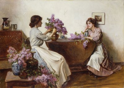 Arrangera lila, 1906 av Albert Chevallier Tayler