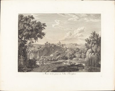 Fel vägg, tagen i Villa Borghese av Albert Christoph Dies