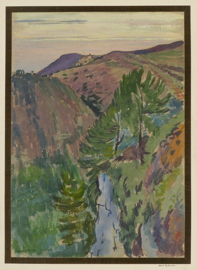 Landskap vid Grasse av Albert Daniel Rutherston