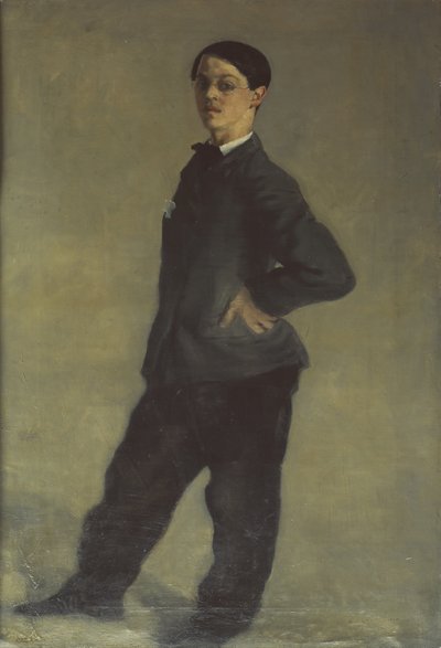 Självporträtt av konstnären vid 16 års ålder av Albert Daniel Rutherston