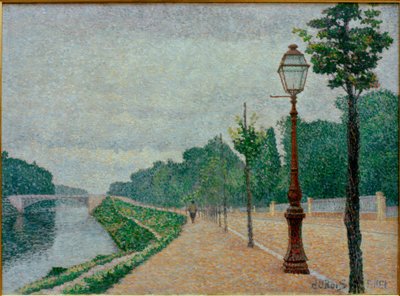 Seines strand i Neuilly av Albert Dubois Pillet
