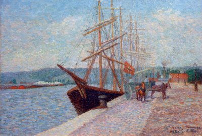 Quai de Lesseps - Rouen av Albert Dubois Pillet