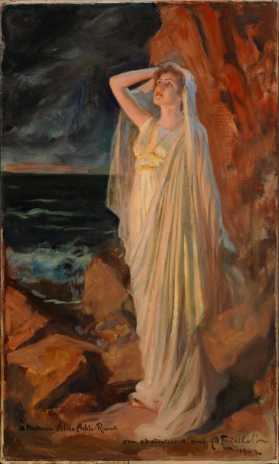 Aino Ackté som Alcestis vid Styx strand av Albert Edelfelt