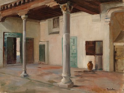 Innergård i Toledo av Albert Edelfelt