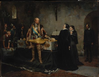 Hertig Karl förolämpar Klaus Flemings lik av Albert Edelfelt