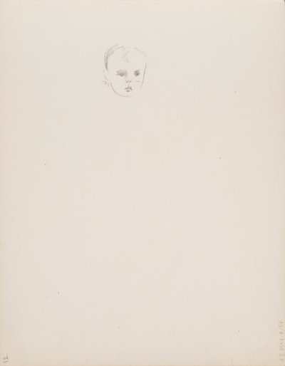 Huvudet på ett barn av Albert Edelfelt