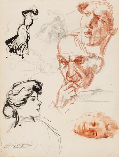 Personalens utkast av Albert Edelfelt