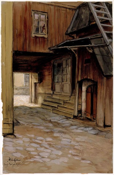 Hus i Borgå av Albert Edelfelt
