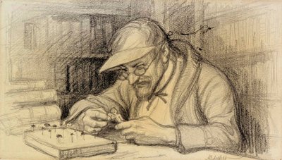 Illustration av det lilla geniet av Albert Edelfelt