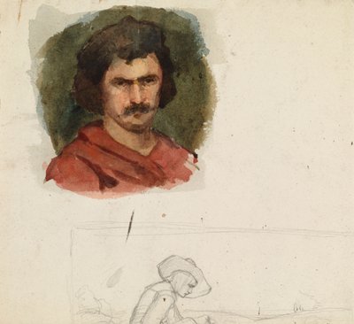 Italiensk man, studie av Albert Edelfelt
