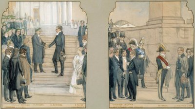 Jubileumsceremoni för examensutdelning, anmälan till tävlingen av Albert Edelfelt