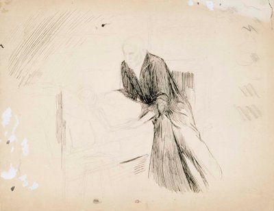 Kvinna liggande på kuddar av Albert Edelfelt