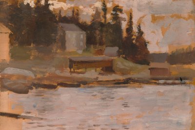 Landskapsskiss från Hamari av Albert Edelfelt
