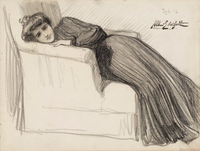 Vilande kvinna av Albert Edelfelt