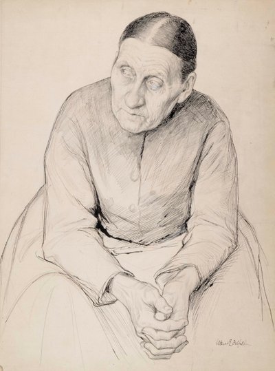 Gammal bondkvinna av Albert Edelfelt