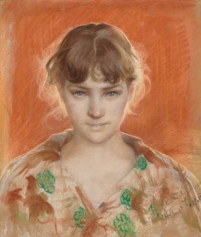 Parismodell i morgonrock av Albert Edelfelt