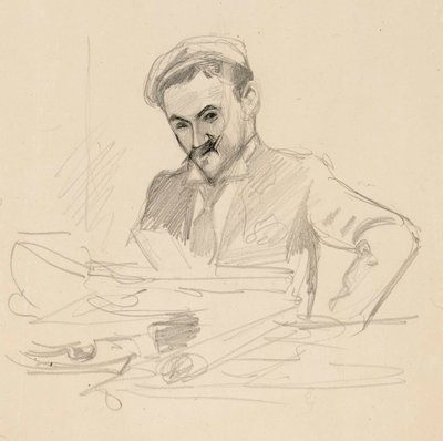 Porträtt av konstnären, greve Louis Sparre av Albert Edelfelt