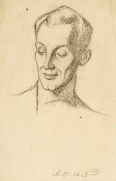 Porträtt av Bruno Aspelin av Albert Edelfelt