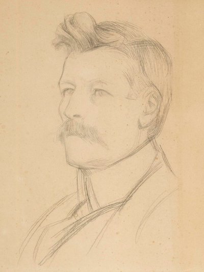 Porträtt av Emil Wikström, chef av Albert Edelfelt