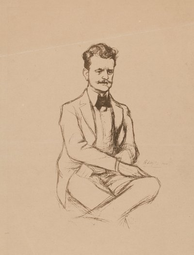 Porträtt av Jean Sibelius av Albert Edelfelt