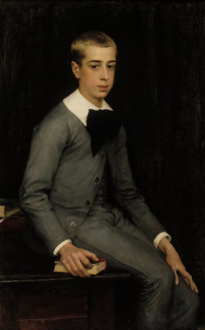 Porträtt av löjtnant Alexandre Weissgerber de Stragéwicz som barn av Albert Edelfelt