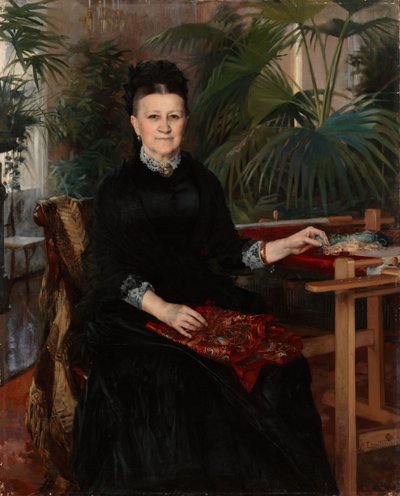 Porträtt av fru Anna Sinebrychoff av Albert Edelfelt