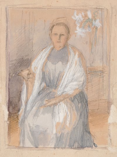 Porträtt av fru Anna Sinebrychoff, skiss av Albert Edelfelt