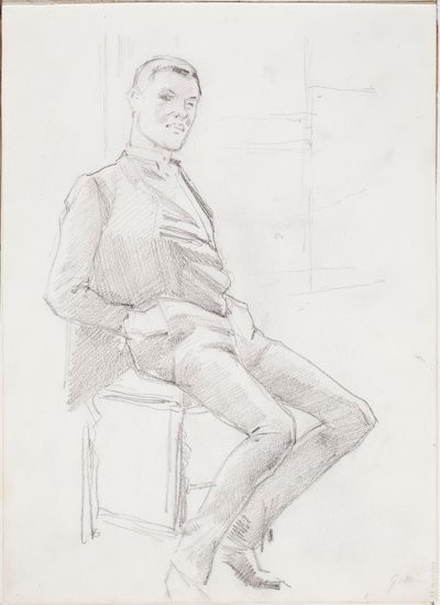 Porträtt av en man av Albert Edelfelt