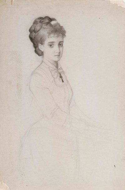Porträtt av en stående kvinna av Albert Edelfelt