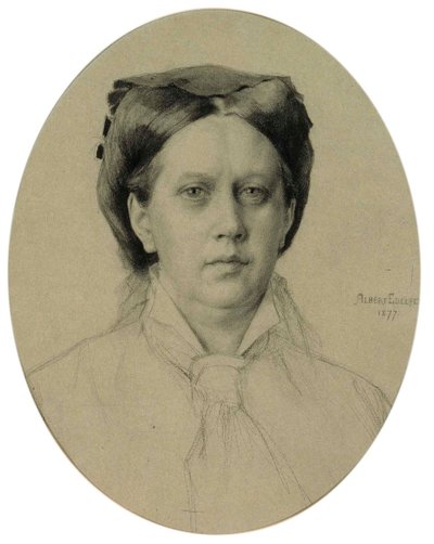 Porträtt av konstnärens mor av Albert Edelfelt