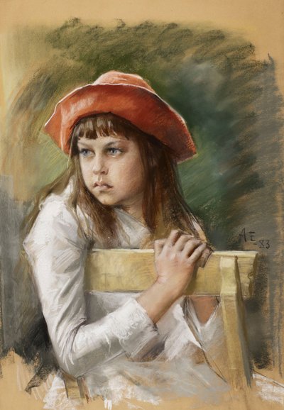 Porträtt av konstnärens syster Berta Edelfelt av Albert Edelfelt