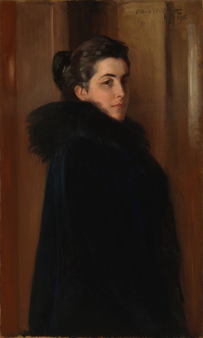 Porträtt av konstnärens hustru Ellan Edelfelt av Albert Edelfelt