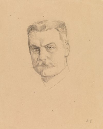 Självporträtt av Albert Edelfelt