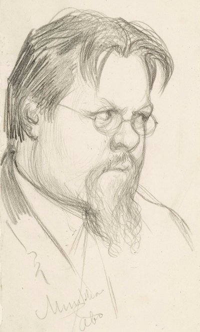Konstnären Elias Muukka av Albert Edelfelt