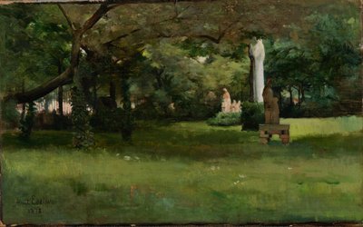 Cluny-museets trädgård i Paris av Albert Edelfelt